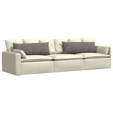 vidaXL Sofa Kussens 2 stuks Lichtgrijs 120 x 40 cm Cordstof afbeelding3 - 1