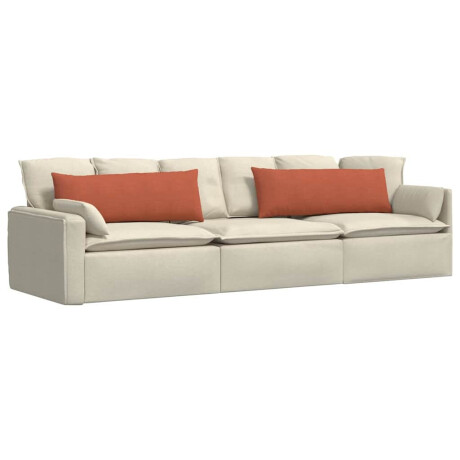 vidaXL Sofa Kussens 2 pcs Rood-oranje 120 x 40 cm Katoen Stof afbeelding3 - 1