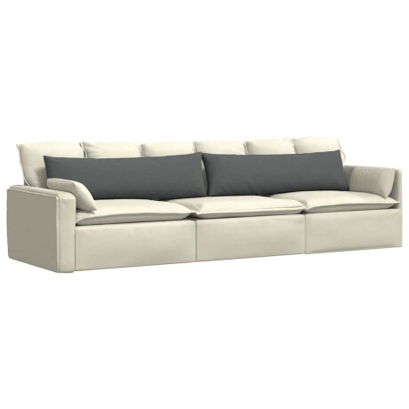 vidaXL Sofa Kussens 2 pcs Donkergrijs 145 x 40 cm Stof afbeelding3 - 1