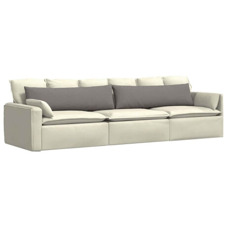 vidaXL Sofa Kussens 2 pcs Taupe 145 x 40 cm Stof afbeelding3 - 1