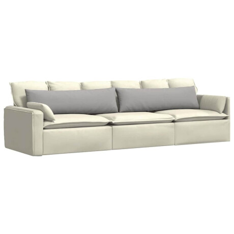 vidaXL Sofa Kussens 2 pcs Wolkengrijs 145 x 40 cm Stof afbeelding3 - 1