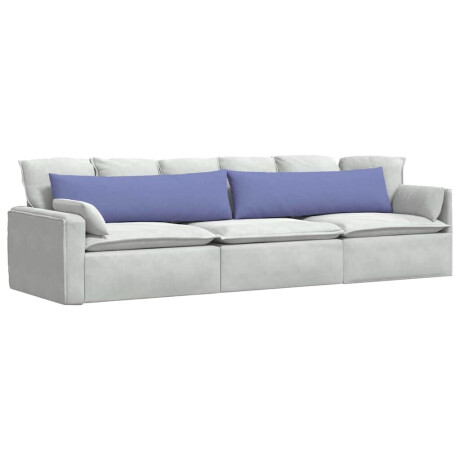 vidaXL Sofa Kussens 2 pcs Jeans Blauw 145 x 40 cm Stof afbeelding3 - 1
