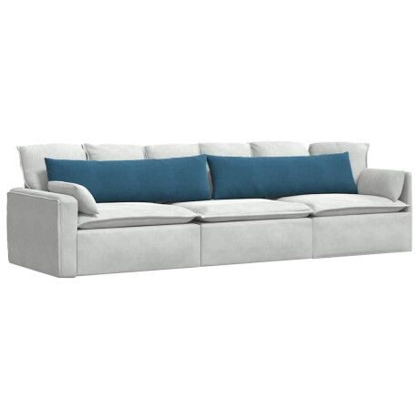 vidaXL Sofa Kussens 2 stuks Blauw 145 x 40 cm Cordstof afbeelding3 - 1