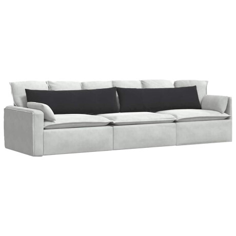 vidaXL Sofa Kussens 2 stuks Zwart 145 x 40 cm Cordstof afbeelding3 - 1