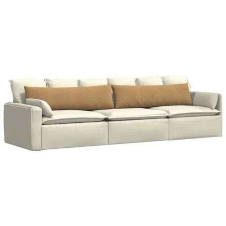 vidaXL Sofa Kussens 2 stuks Bruin 145 x 40 cm Cordstof afbeelding3 - 1