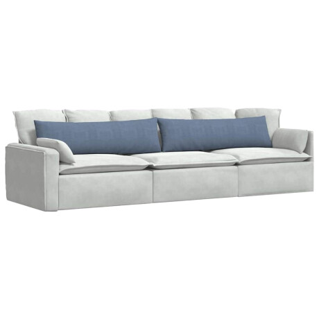 vidaXL Sofa Kussens 2 stuks Blauw 145 x 40 cm Cordstof afbeelding3 - 1