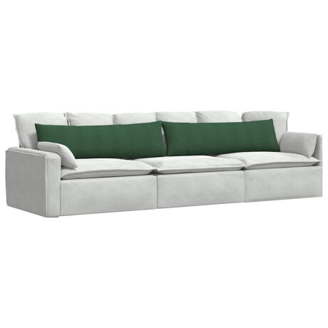 vidaXL Sofa Kussens 2 stuks Donkergroen 145 x 40 cm Cordstof afbeelding3 - 1