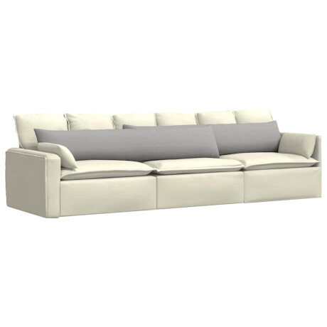 vidaXL Sofa Kussens 2 pcs Wolkengrijs 200 x 40 cm Stof afbeelding3 - 1