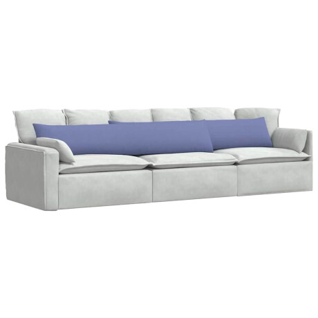 vidaXL Sofa Kussens 2 pcs Jeans Blauw 200 x 40 cm Stof afbeelding3 - 1