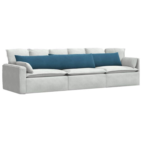 vidaXL Sofa Kussens 2 stuks Blauw 200 x 40 cm Cordstof afbeelding3 - 1
