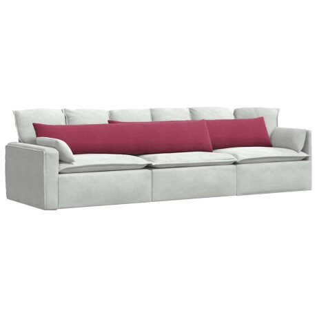 vidaXL Sofa Kussens 2 stuks Wijnrood 200 x 40 cm Cordstof afbeelding3 - 1