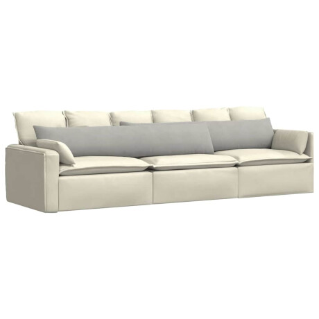 vidaXL Sofa Kussens 2 stuks Lichtgrijs 200 x 40 cm Stof afbeelding3 - 1