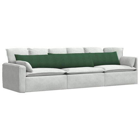 vidaXL Sofa Kussens 2 stuks Donkergroen 200 x 40 cm Cordstof afbeelding3 - 1