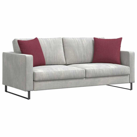 vidaXL Sofa Kussens 2 pcs Wijnrood 45 x 45 cm Stof afbeelding3 - 1