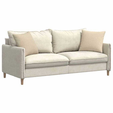 vidaXL Sofa Kussens 2 pcs Crème 45 x 45 cm Stof afbeelding3 - 1