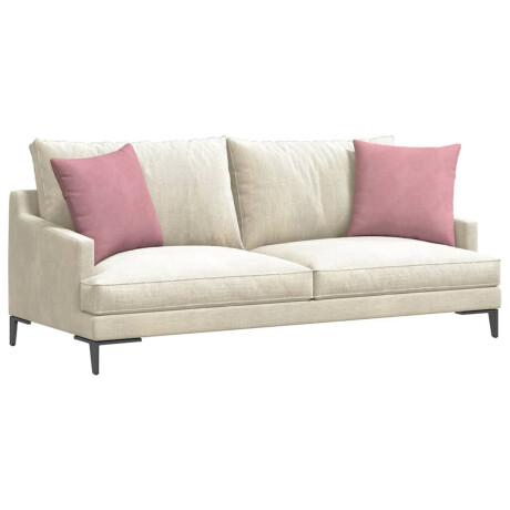 vidaXL Sofa Kussens 2 pcs Roze 45 x 45 cm Katoen Stof afbeelding3 - 1