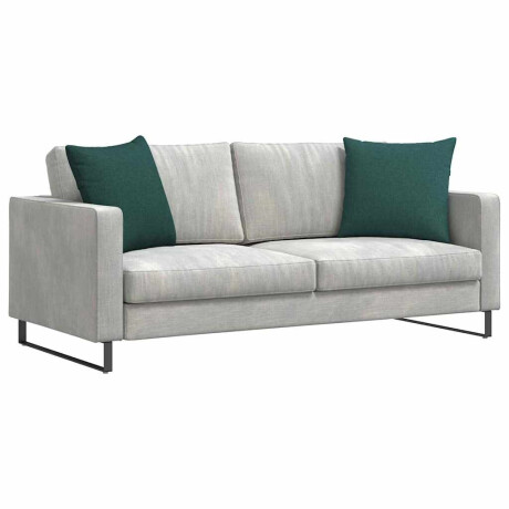 vidaXL Sofa Kussens 2 pcs Donkergroen 50 x 50 cm Stof afbeelding3 - 1