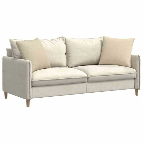 vidaXL Sofa Kussens 2 pcs Crème 50 x 50 cm Stof afbeelding3 - 1