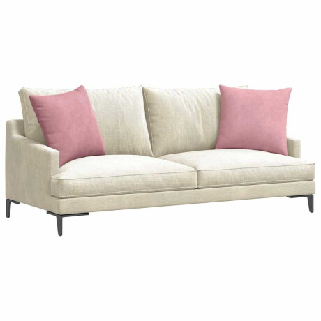 vidaXL Sofa Kussens 2 pcs Roze 50 x 50 cm Katoen Stof afbeelding3 - 1