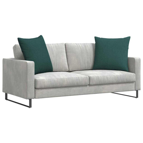 vidaXL Sofa Kussens 2 pcs Donkergroen 60 x 60 cm Stof afbeelding3 - 1