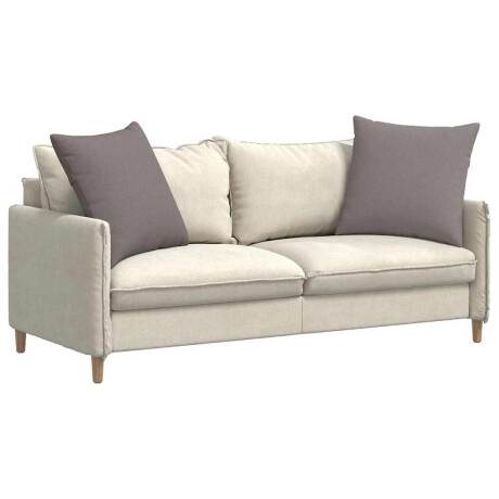 vidaXL Sofa Kussens 2 pcs Taupe 60 x 60 cm Stof afbeelding3 - 1