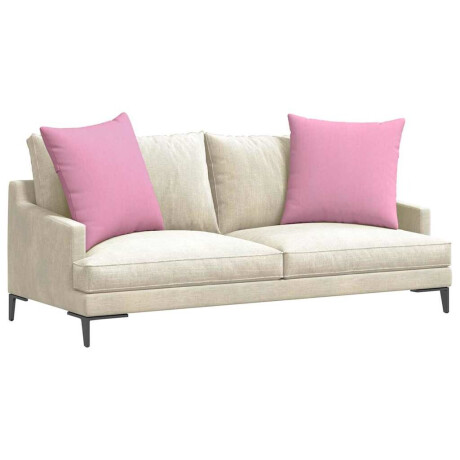 vidaXL Sofa Kussens 2 pcs Roze 60 x 60 cm Stof afbeelding3 - 1