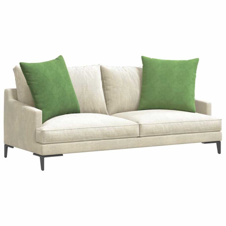 vidaXL Sofa Kussens 2 pcs Lichtgroen 60 x 60 cm Katoen Stof afbeelding3 - 1