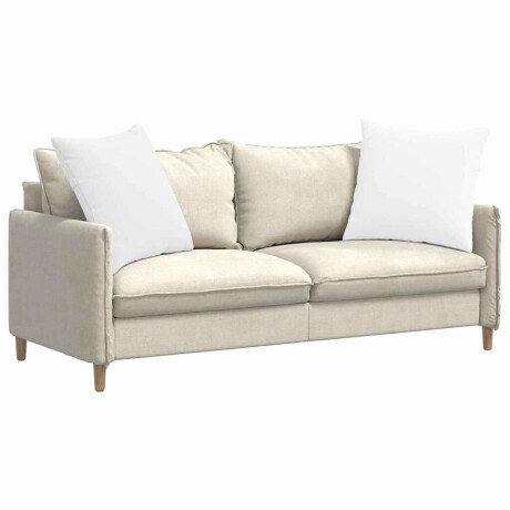 vidaXL Sofa Kussens 2 pcs Wit 80 x 80 cm Stof afbeelding3 - 1