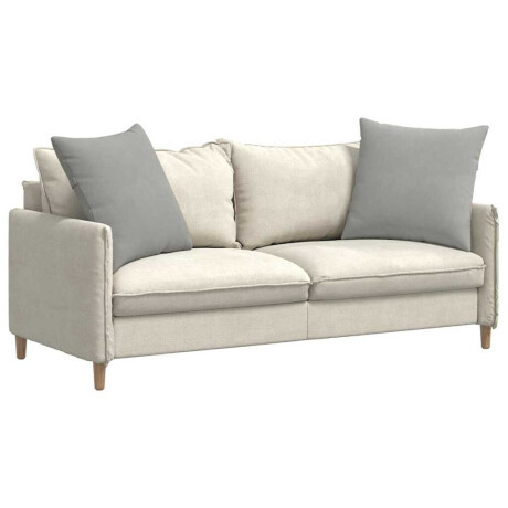 vidaXL Sofa Kussens 2 stuks Lichtgrijs 80 x 80 cm Stof afbeelding3 - 1