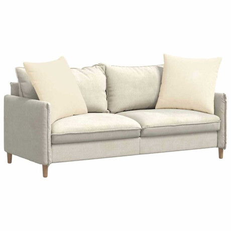 vidaXL Sofa Kussens 2 pcs Crème 80 x 80 cm Katoen Stof afbeelding3 - 1