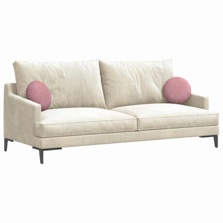 vidaXL Zitkussens 2 pcs Roze Ø 40 x 13 cm Fluweel afbeelding3 - 1