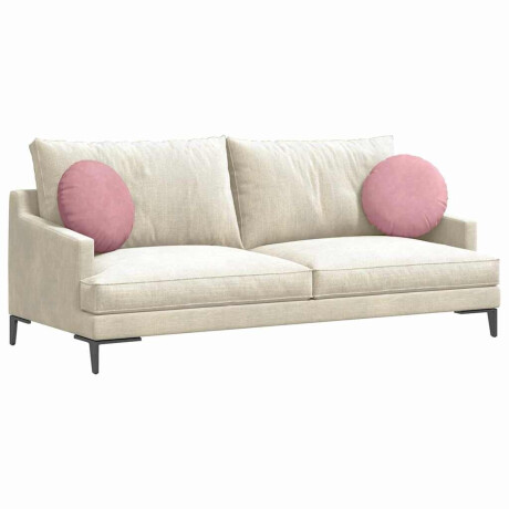 vidaXL Zitkussens 2 pcs Roze Ø 40 x 13 cm Fluweel afbeelding3 - 1