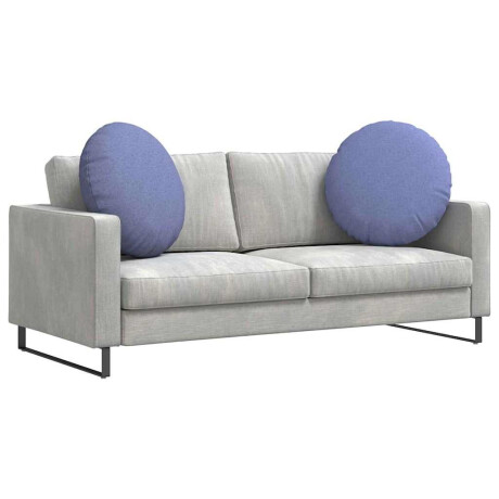 vidaXL Zitkussens 2 pcs Jeans Blauw Ø60 x 21 cm Stof afbeelding3 - 1