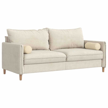 vidaXL Bolster Kussens 2 stuks Crème Ø 15 x 40 cm Stof afbeelding3 - 1
