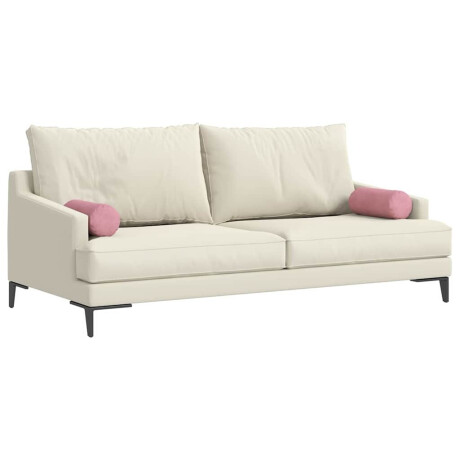 vidaXL Bolster Kussens 2 pcs Roze Ø 15 x 40 cm Katoen Stof afbeelding3 - 1