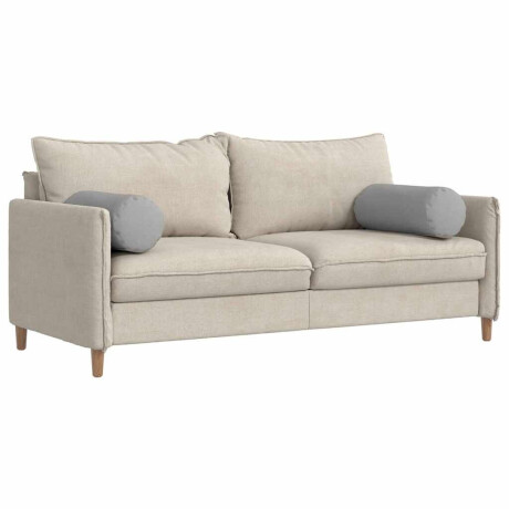 vidaXL Bolster Kussens 2 stuks Wolkengrijs Ø 25 x 70 cm Stof afbeelding3 - 1
