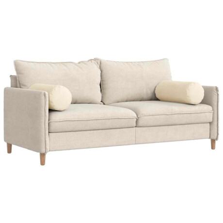 vidaXL Bolster Kussens 2 stuks Crème Ø 25 x 70 cm Cordstof afbeelding3 - 1