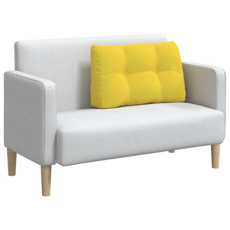 vidaXL Rugkussen Lichtgeel 80 x 24 x 50 cm Stof afbeelding3 - 1