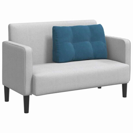 vidaXL Rugkussen Blauw 80 x 24 x 50 cm Fluweel afbeelding3 - 1