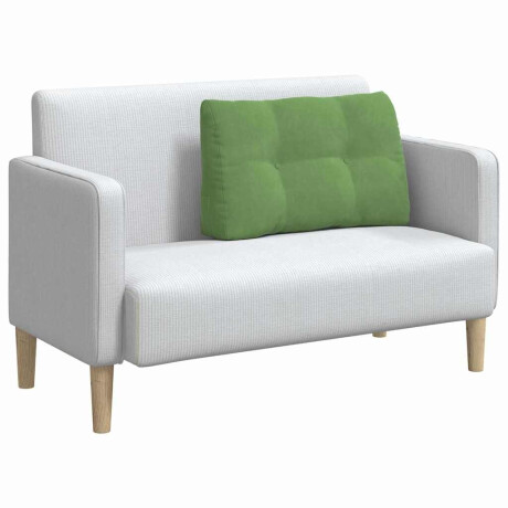 vidaXL Rugkussen Lichtgroen 80 x 24 x 50 cm Fluweel afbeelding3 - 1