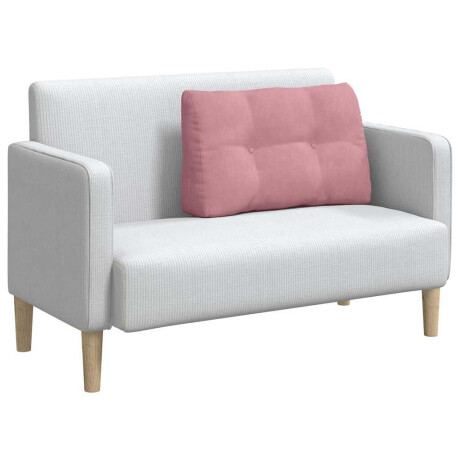 vidaXL Rugkussen Roze 80 x 24 x 50 cm Fluweel afbeelding3 - 1