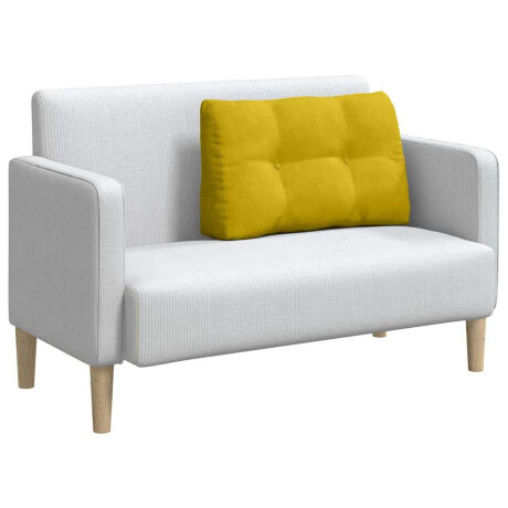 vidaXL Rugkussen Geel 80 x 24 x 50 cm Fluweel afbeelding3 - 1