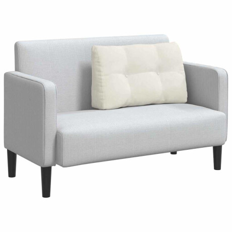 vidaXL Rugkussen Crème 80 x 24 x 50 cm Fluweel afbeelding3 - 1