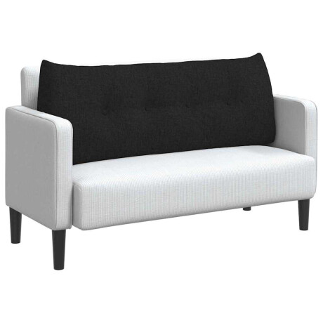 vidaXL Rugkussen Zwart 120 x 24 x 50 cm Stof afbeelding3 - 1