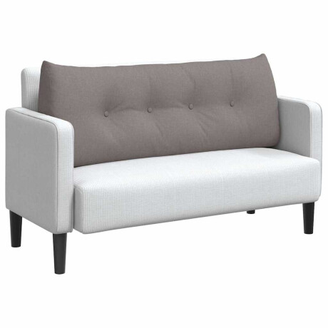 vidaXL Rugkussen Taupe 120 x 24 x 50 cm Stof afbeelding3 - 1