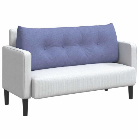 vidaXL Rugkussen Jeans Blauw 120 x 24 x 50 cm Stof afbeelding3 - 1