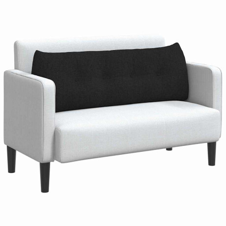 vidaXL Rugkussen Zwart 140 x 24 x 50 cm Stof afbeelding3 - 1