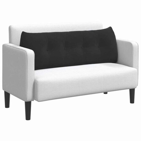 vidaXL Rugkussen Zwart 140 x 24 x 50 cm Fluweel afbeelding3 - 1