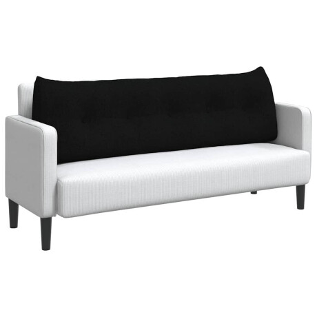 vidaXL Rugkussen Zwart 160 x 24 x 50 cm Stof afbeelding3 - 1