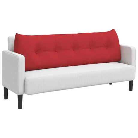 vidaXL Rugkussen Rood 160 x 24 x 50 cm Stof afbeelding3 - 1